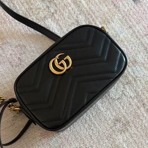 Black and Gold Crossbody Bag